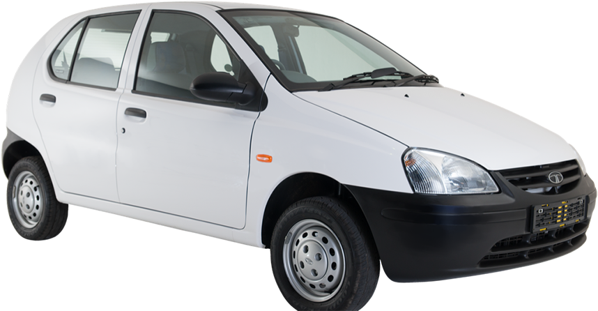 Affordable Compact Car White PNG