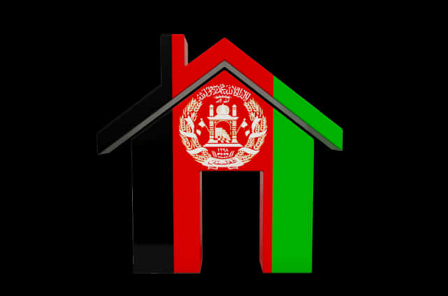 Afghanistan Flag Home Icon PNG