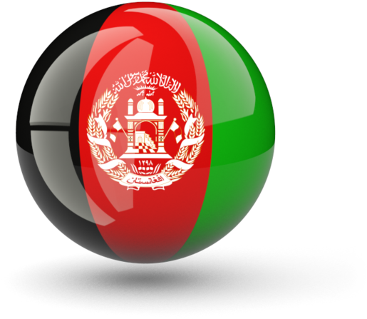 Afghanistan Flag Sphere3 D PNG