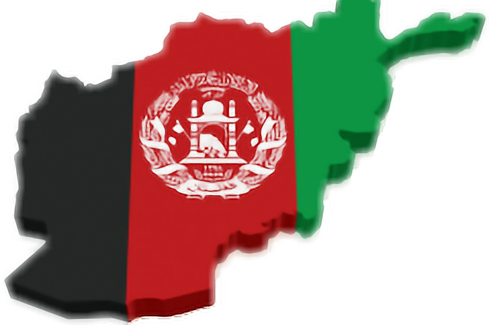 Afghanistan Mapwith Flag PNG