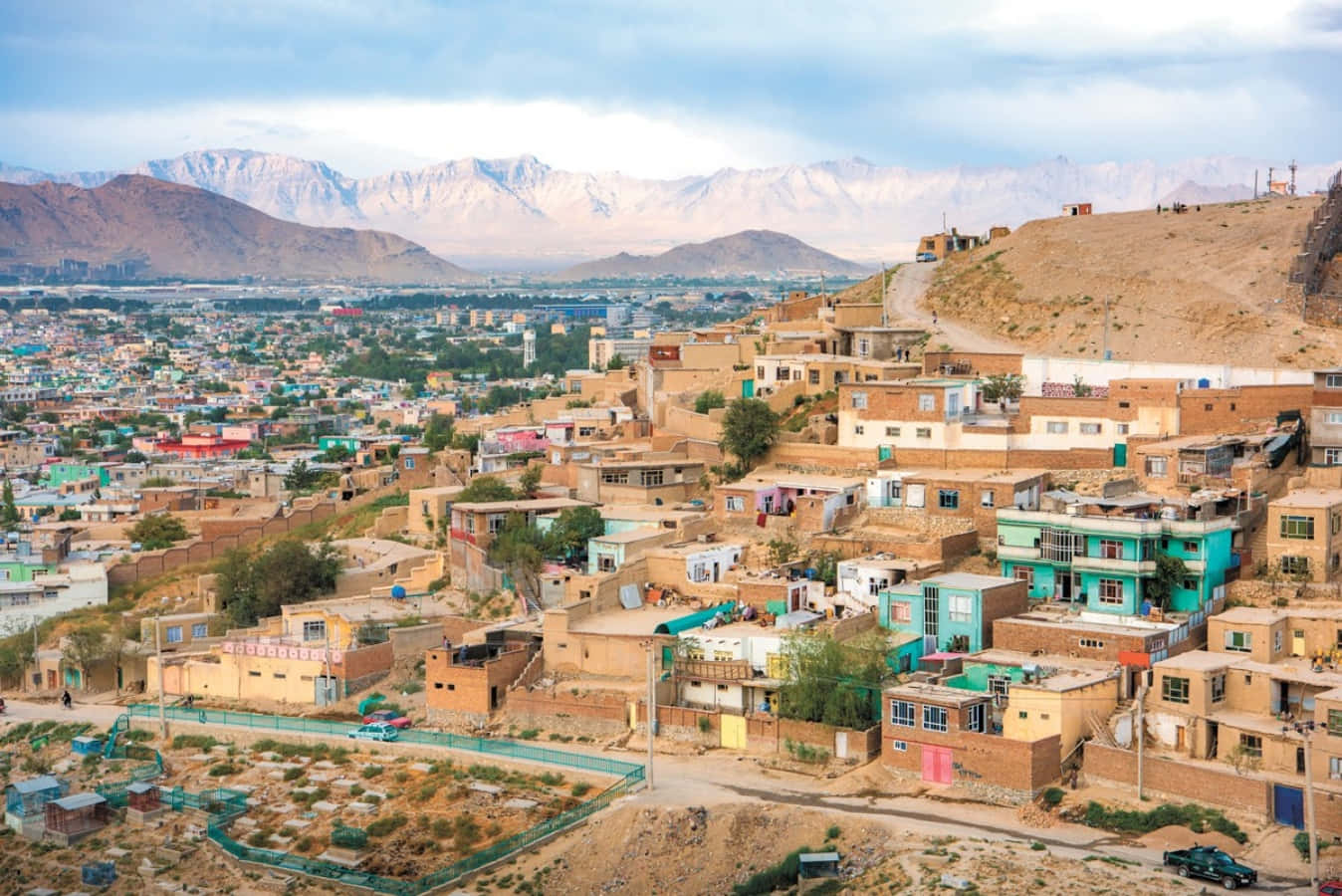 Densonnenuntergang Über Den Wunderschönen Türkisfarbenen Gewässern Des Sees Anjuman In Afghanistan Beobachten