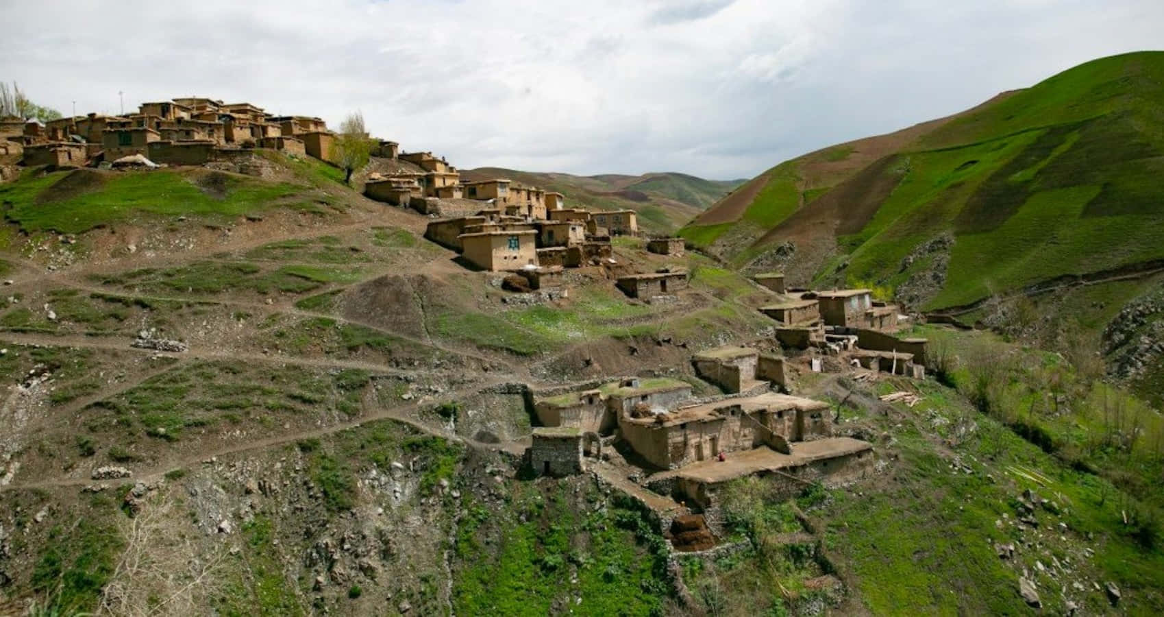 A Village Is Sitting On Top Of A Mountain
