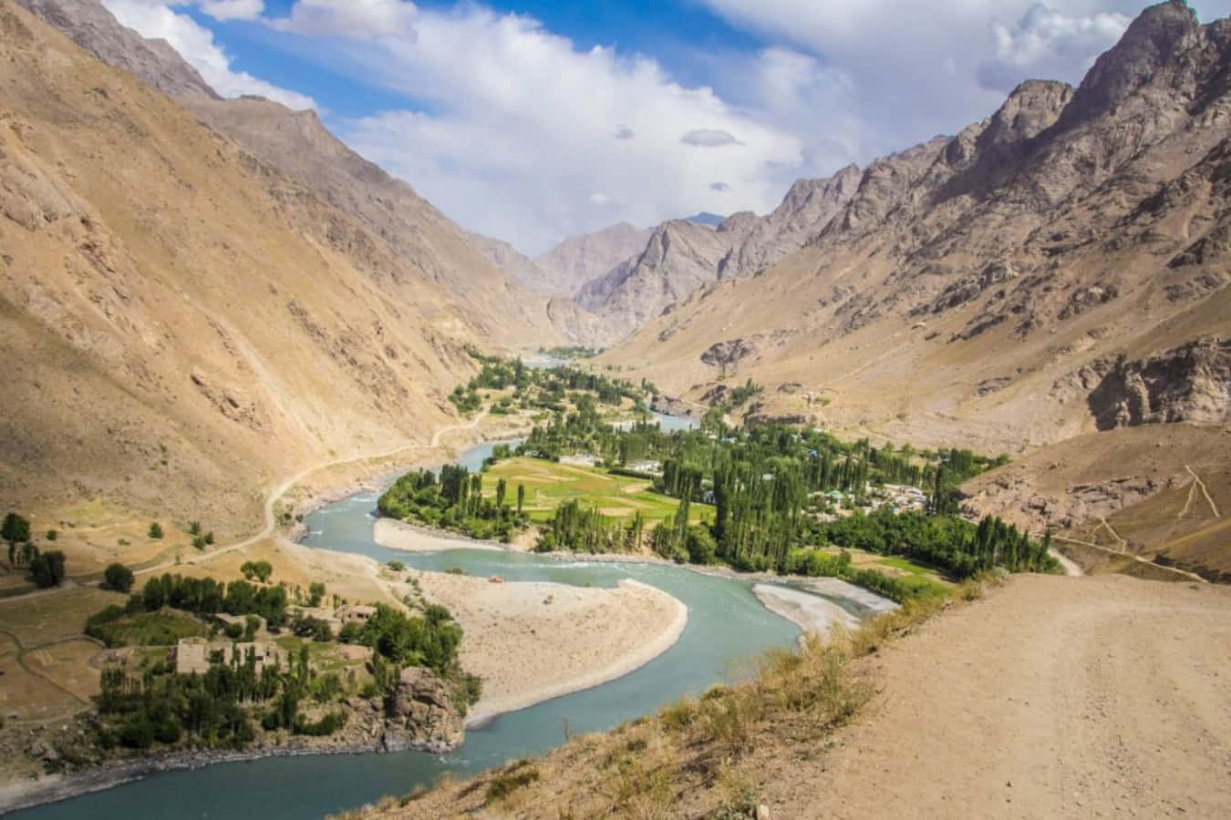 Afghanischeswüstengebiet - Ein Blick Auf Das Vielfältige Terrain Dieses Bergigen Landes.