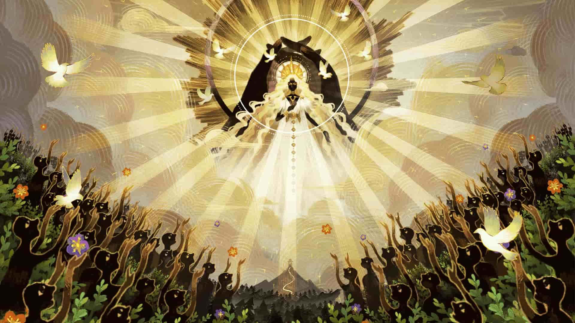 Billedet af solens engel Wallpaper