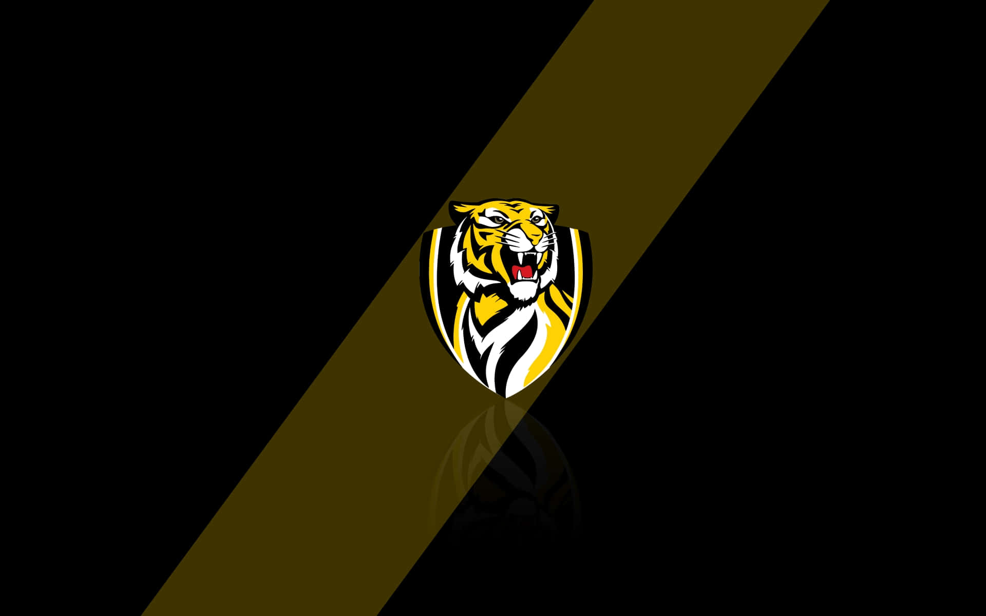 A Tiger Logo On A Black Background