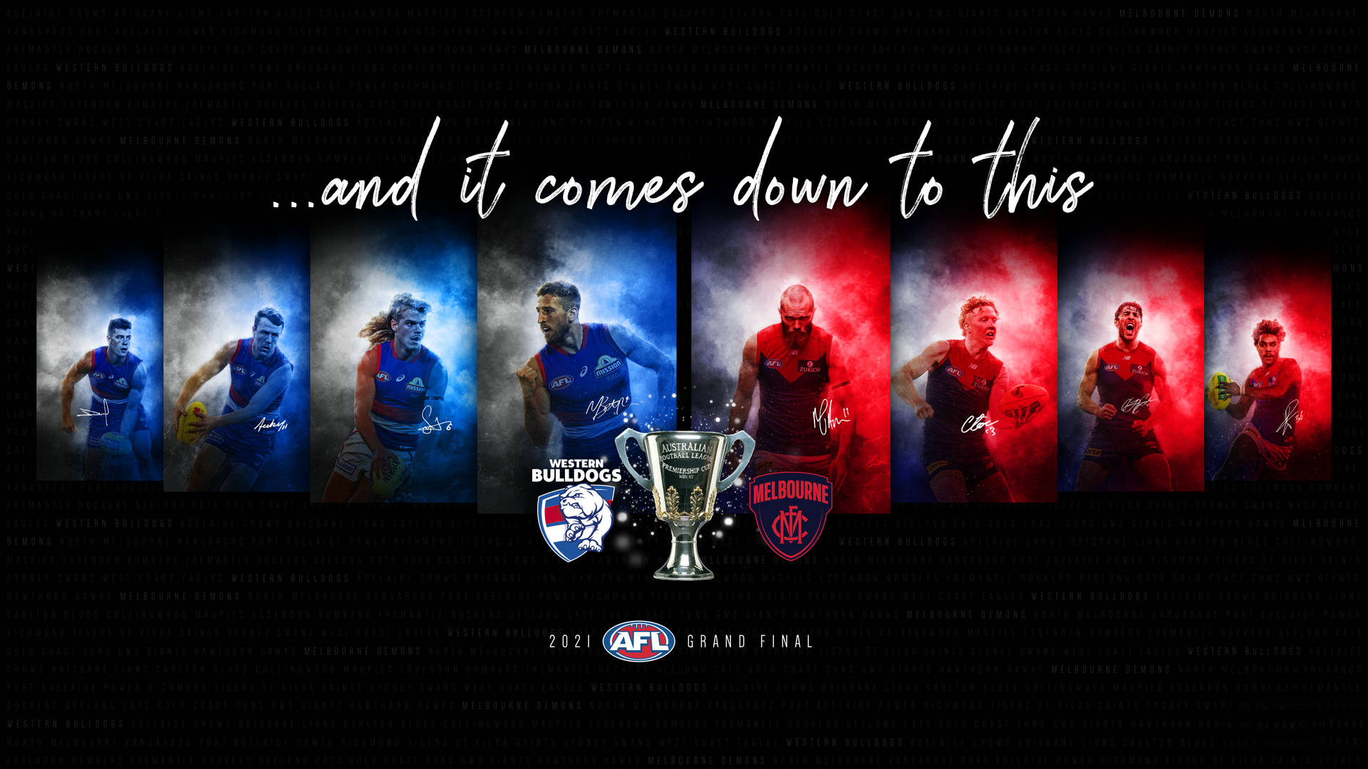 Afl Bulldogs And Melbourne Background