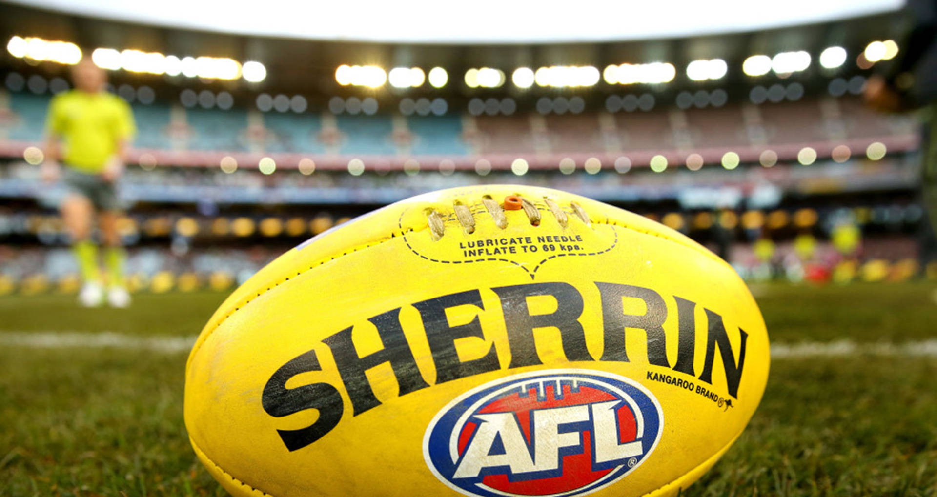 Afl Yellow Sherrin Football Picture