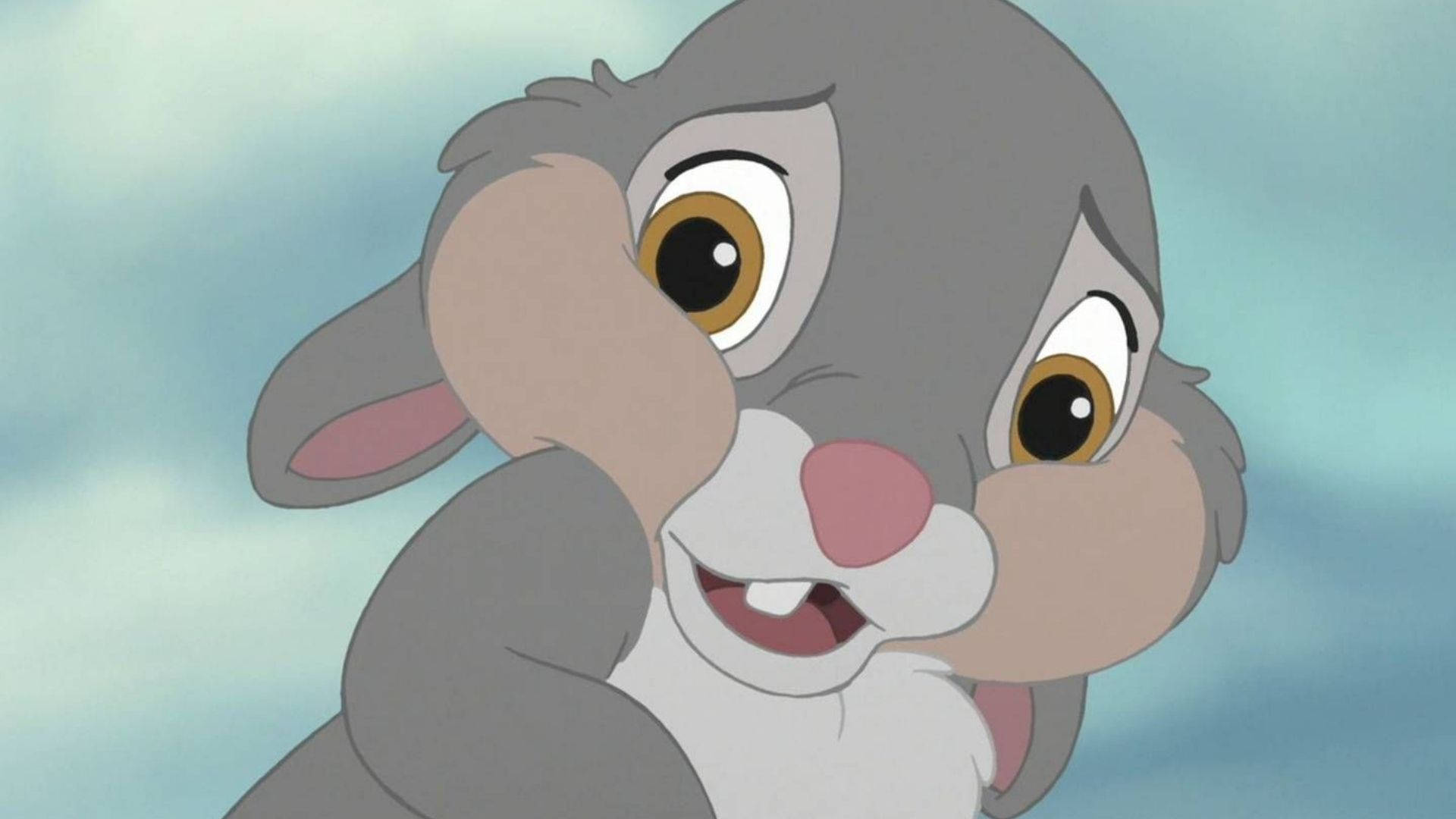 Frygtløs Thumper Bunny udviklede et tapetdesign. Wallpaper