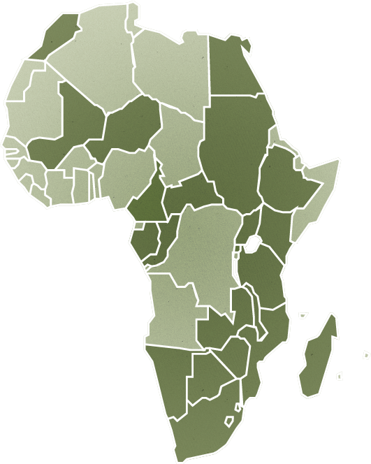 Africa Continent Outline Map PNG