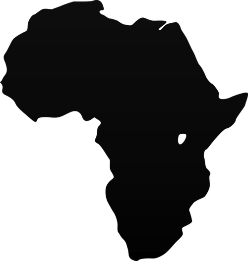 Africa Continent Silhouette PNG