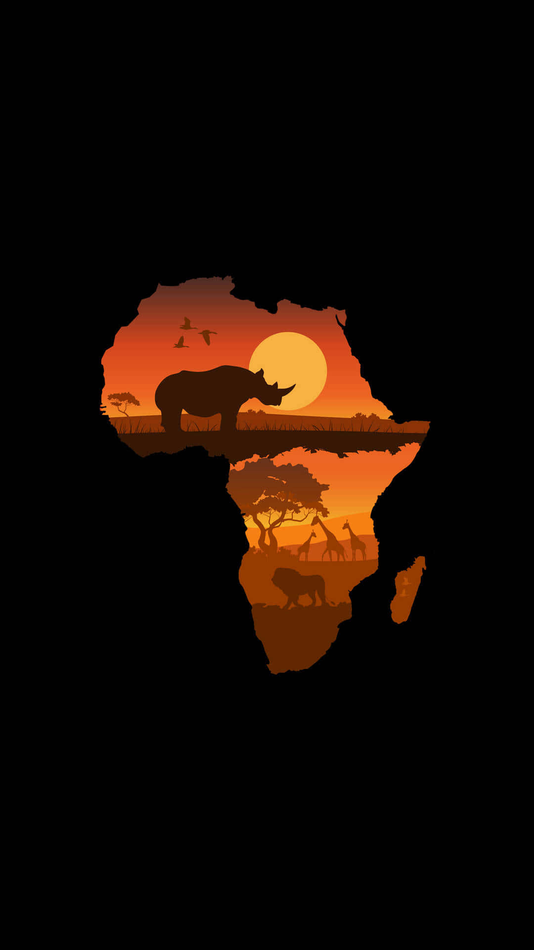 Sunset In Africa Hd Wallpaper