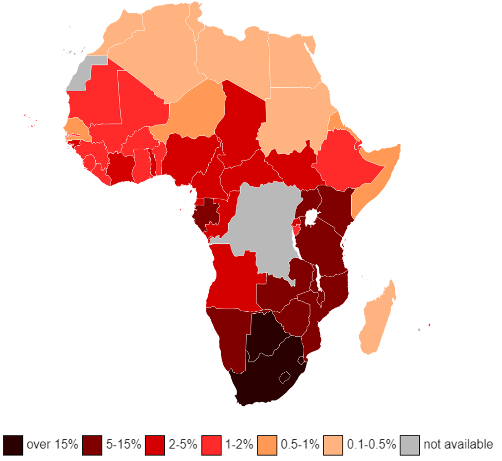 Download Africa Internet Penetration Rate Map 4592