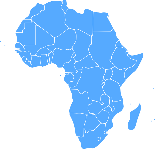 Africa Map Outline PNG