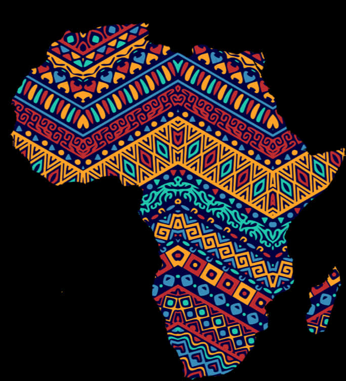 African Continent Tribal Patterns PNG