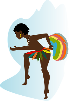 African Dancer Silhouette PNG