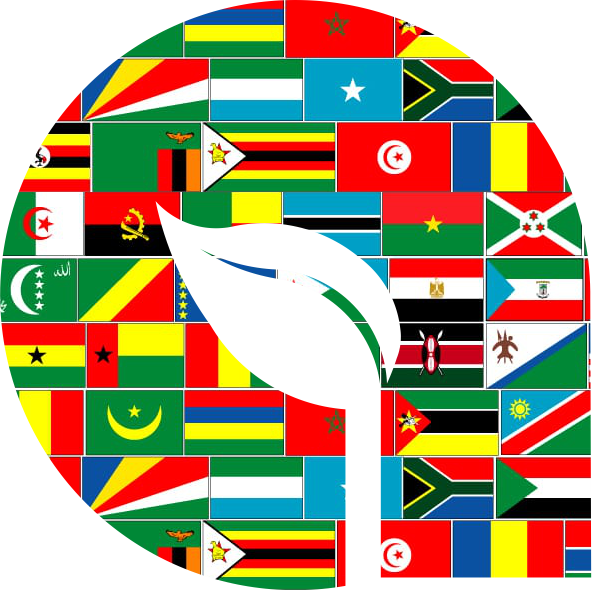 African Flags Mosaic Peace Symbol PNG