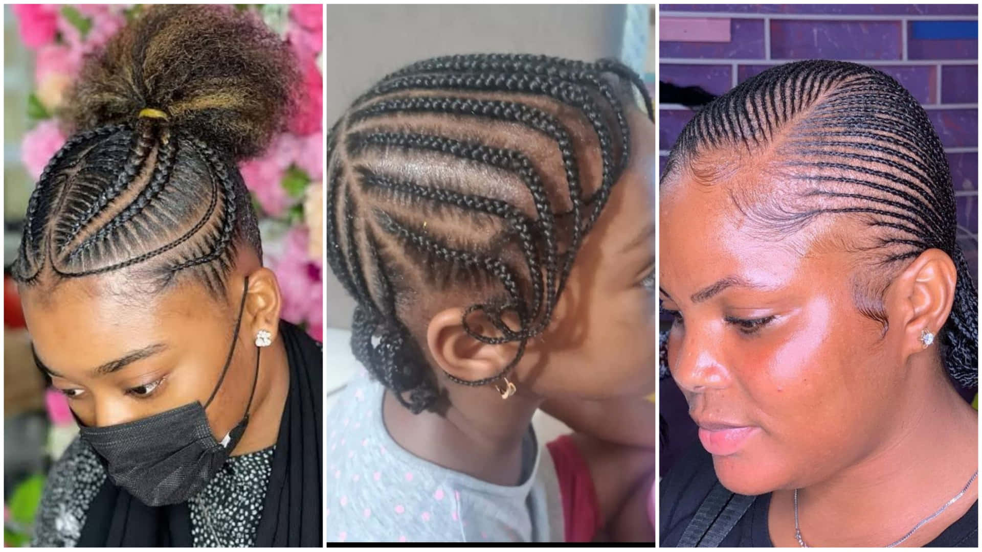 A Series Of Pictures Of Different Braids