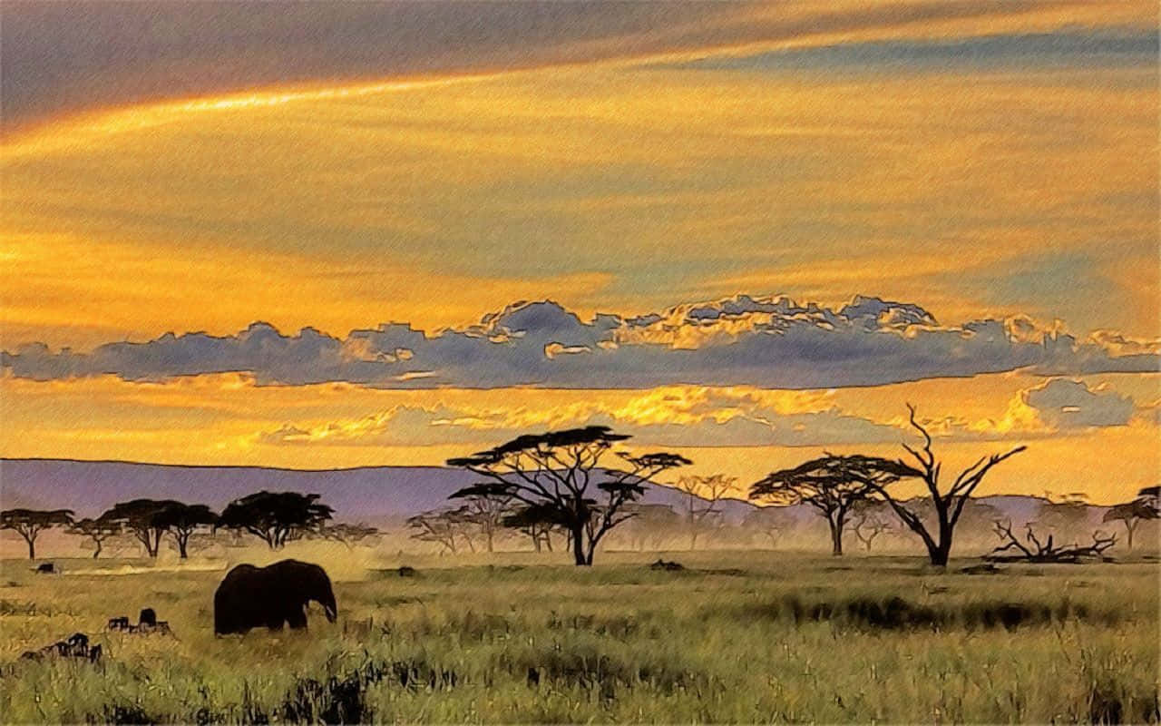 Touring the Stunning African Landscapes Wallpaper