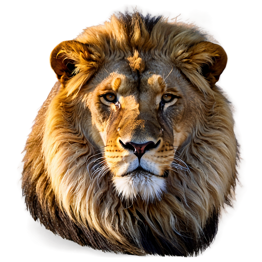 African Lion Visage Png Glm9 PNG