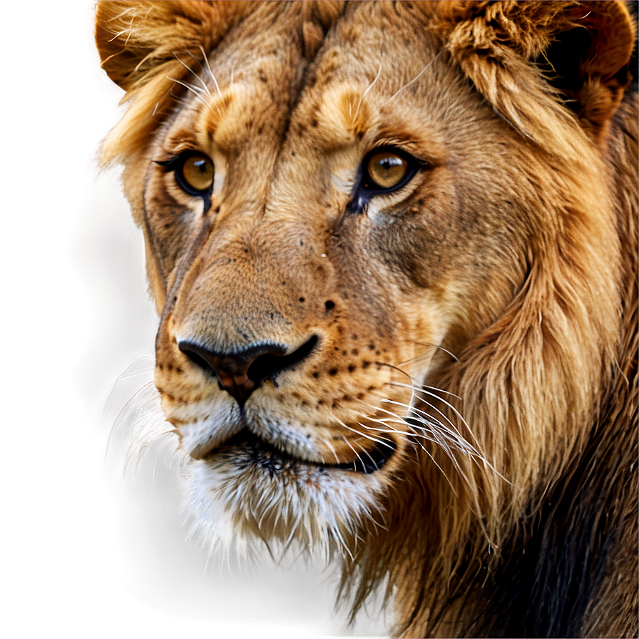 African Lion Visage Png Kjp9 PNG