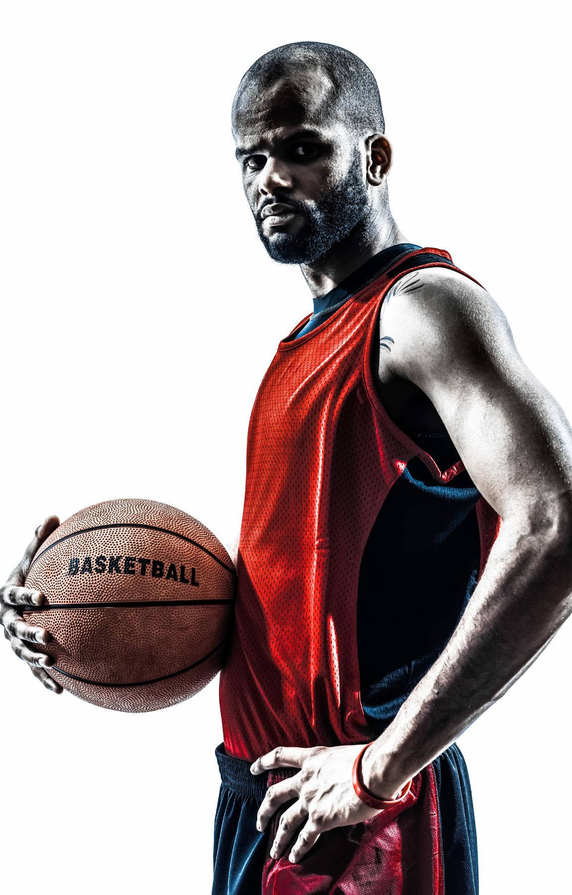 Afrikanskman Basketbollspelare Modell. Wallpaper