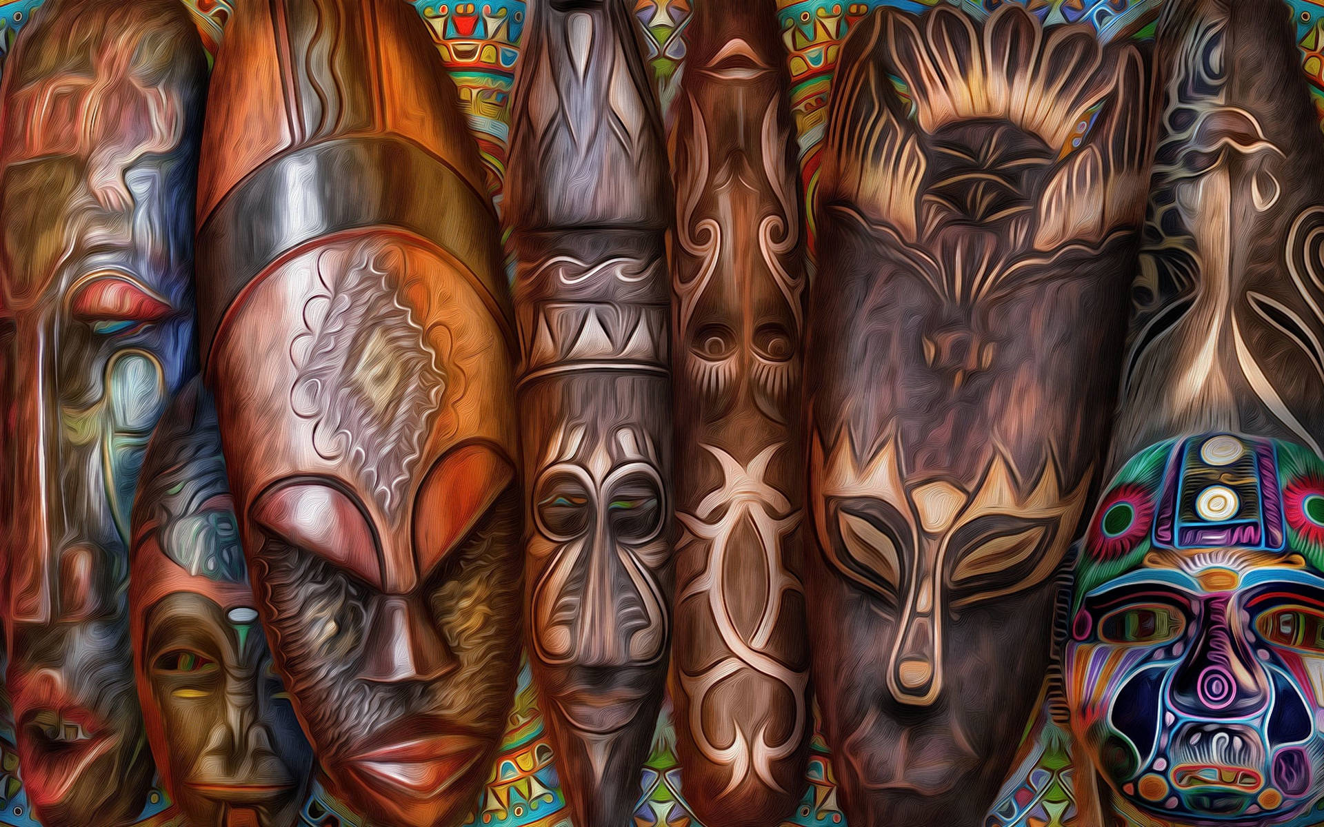 African Mask Art Picture