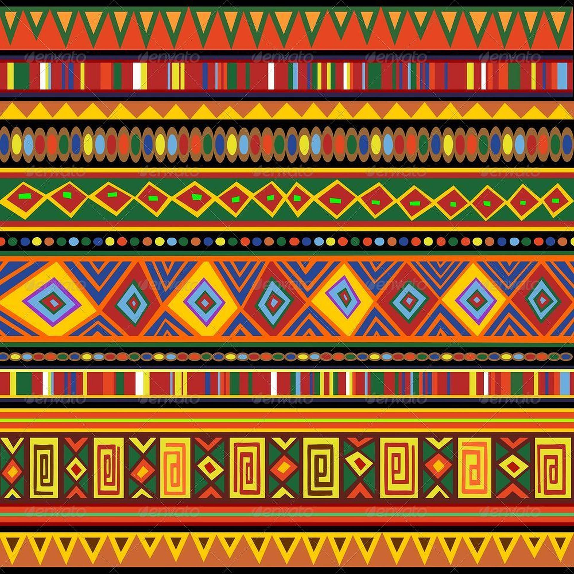 African Pattern Art Wallpaper