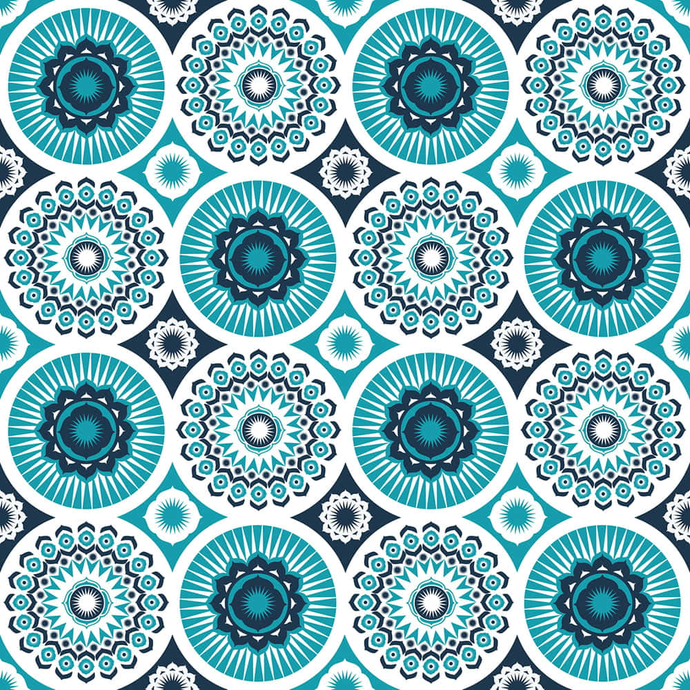 African Print Geometric Patterns Wallpaper