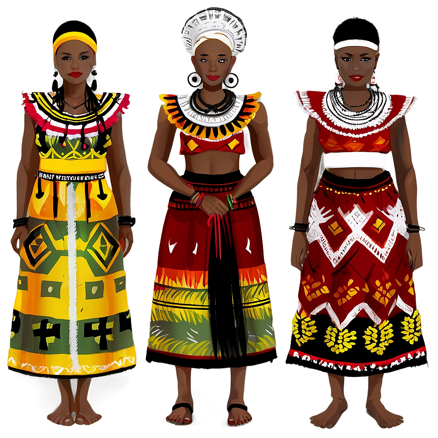 African Traditional Clothing Png 06112024 PNG