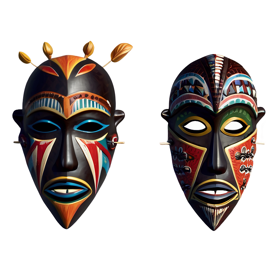 African Tribal Mask Png Mnv PNG