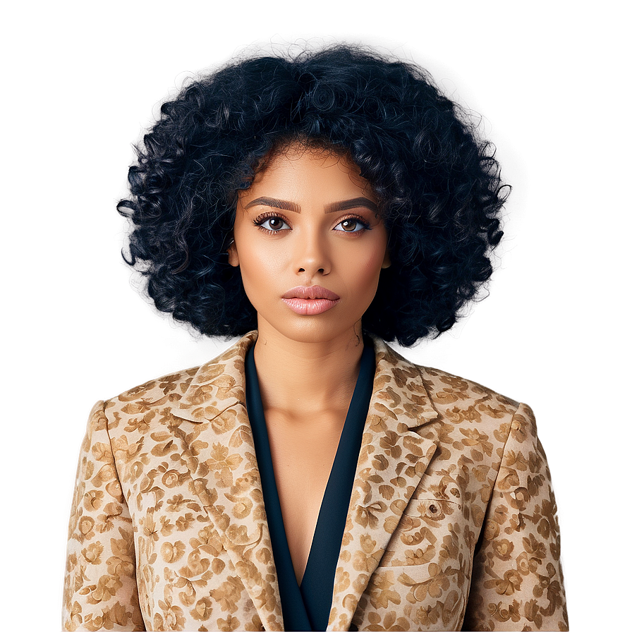 Afro Curly Hair Texture Png 05242024 PNG