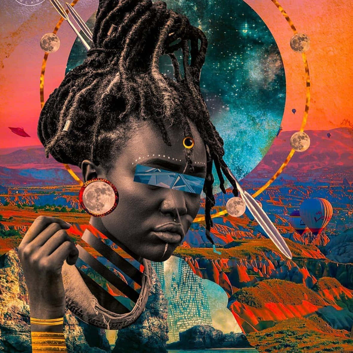 Exploring Afrofuturism in the Digital Age Wallpaper