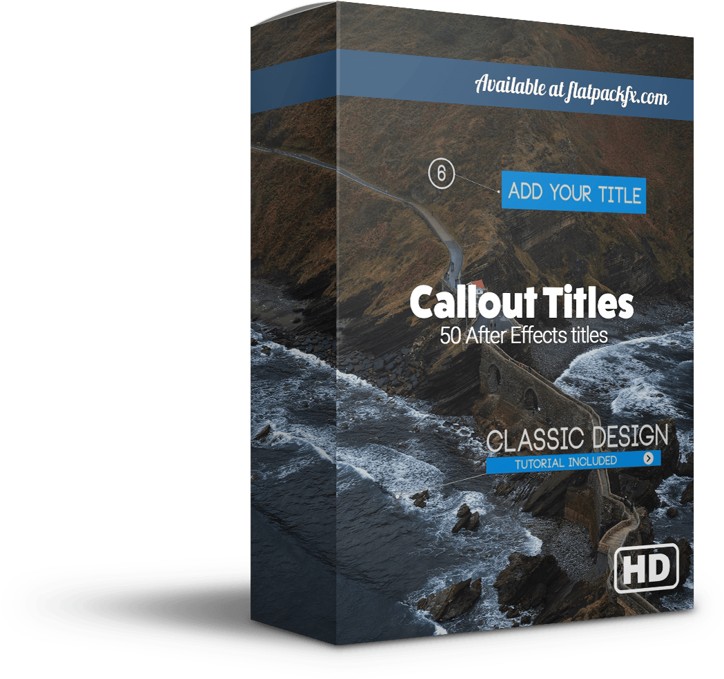 After Effects Callout Titles Box PNG