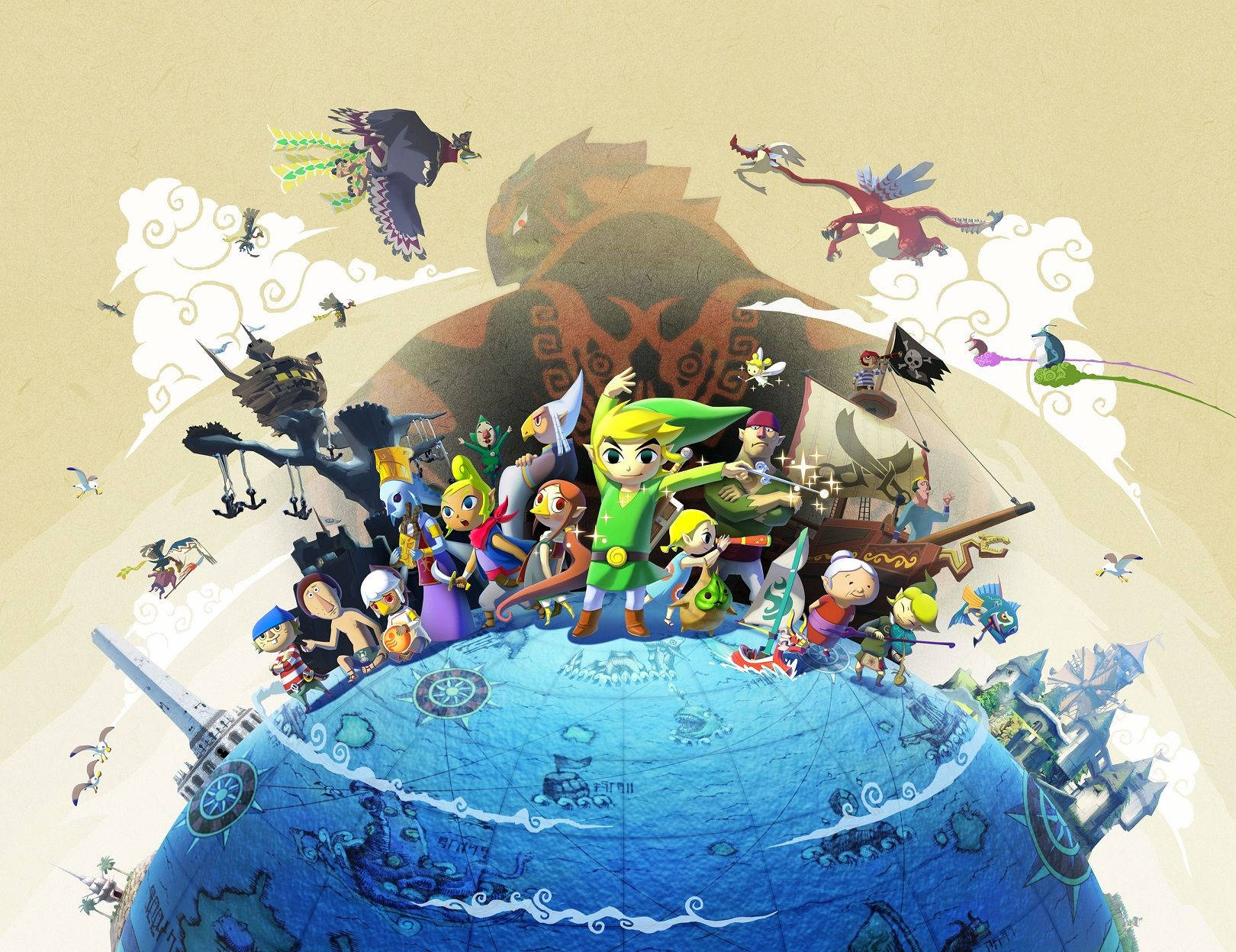 "A scene from The Legend Of Zelda" Wallpaper
