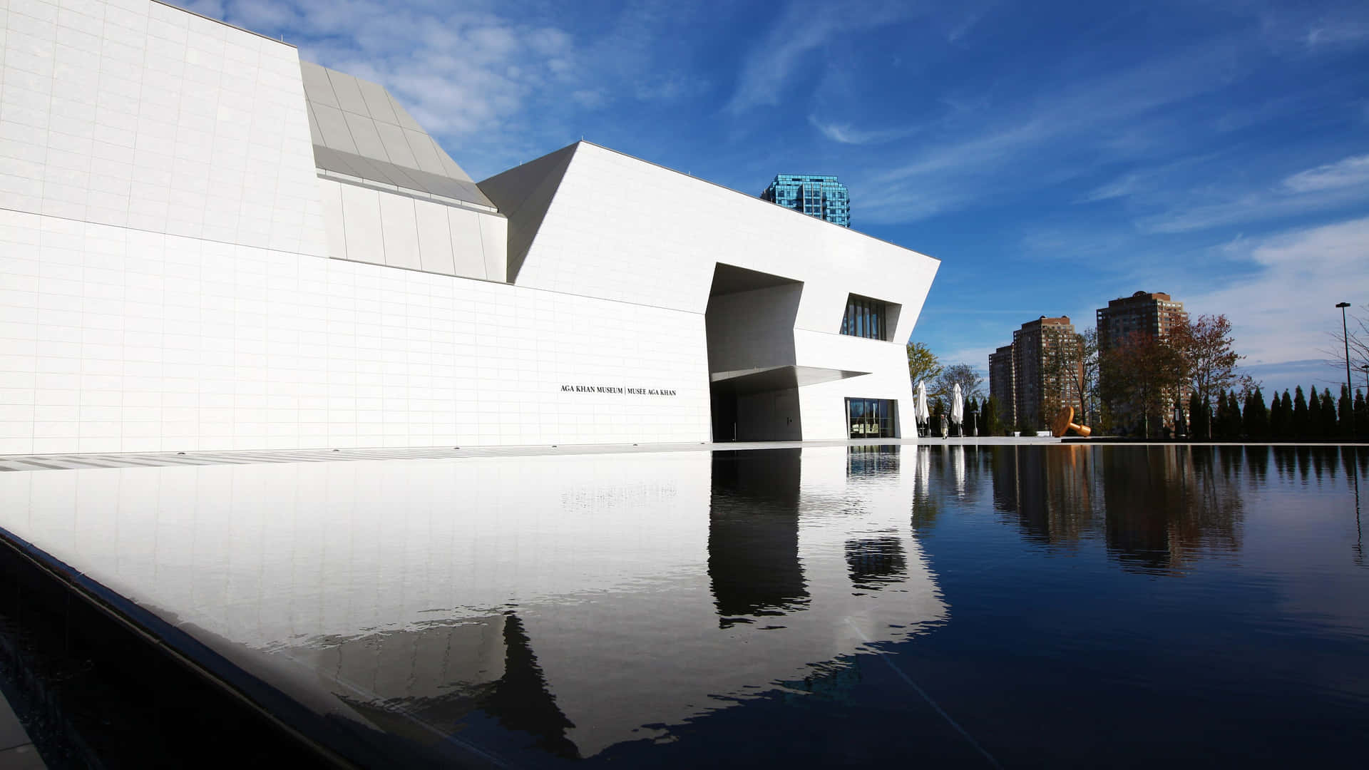 Aga Khan Museum Exterior Reflection Wallpaper