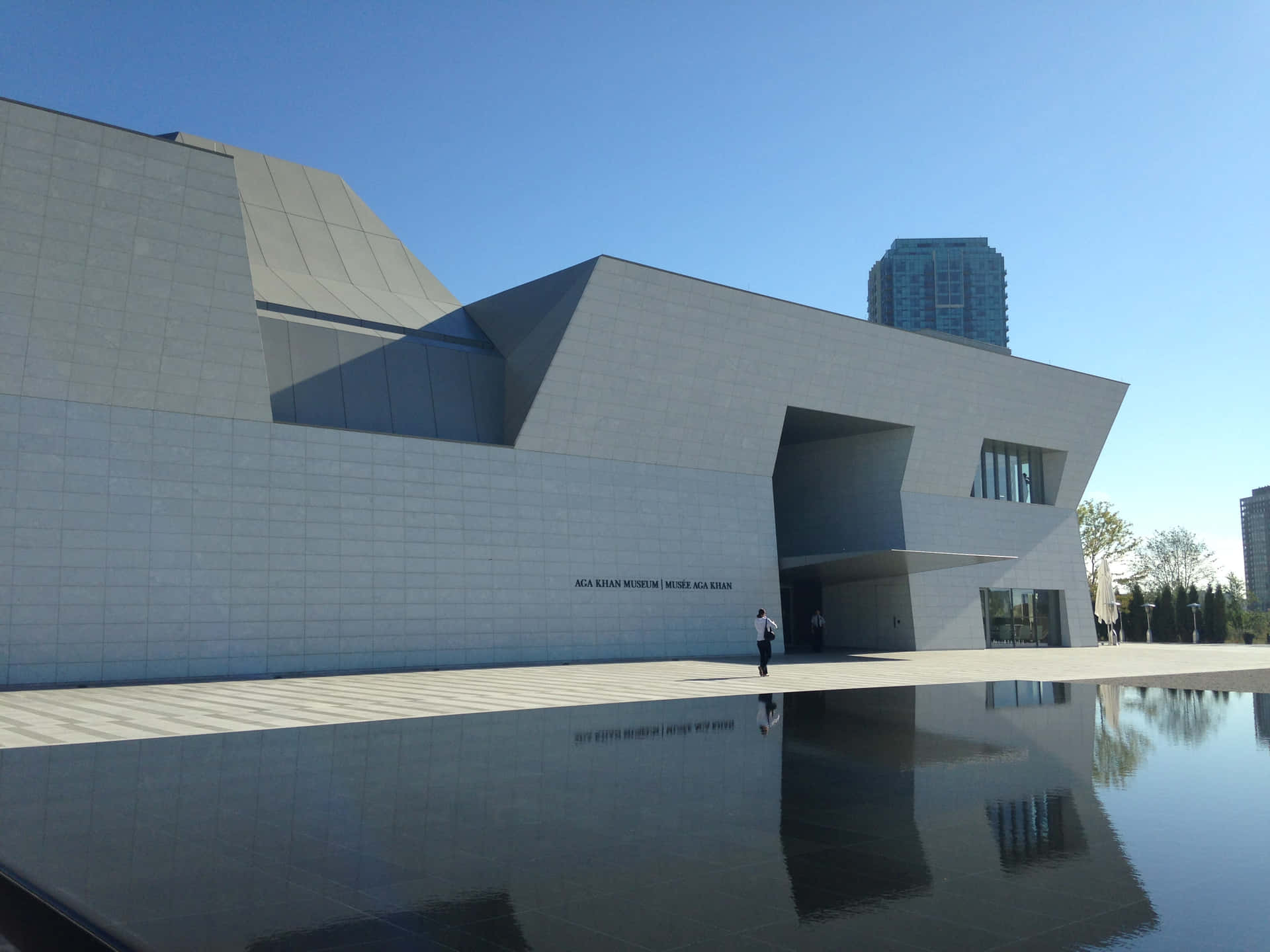 Aga Khan Museum Exterior Reflection Wallpaper