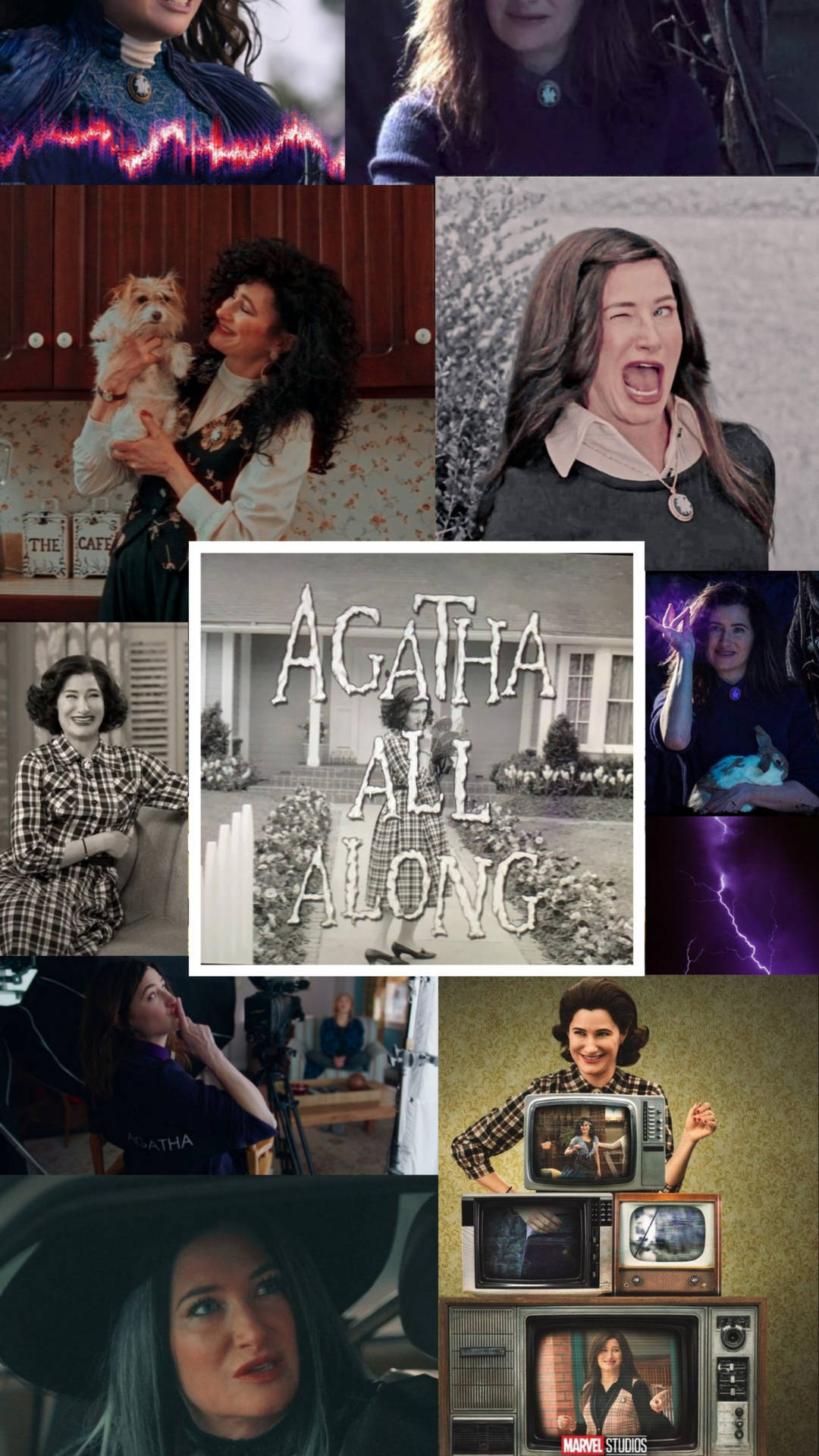 Agatha Harkness Funny Collage Wallpaper