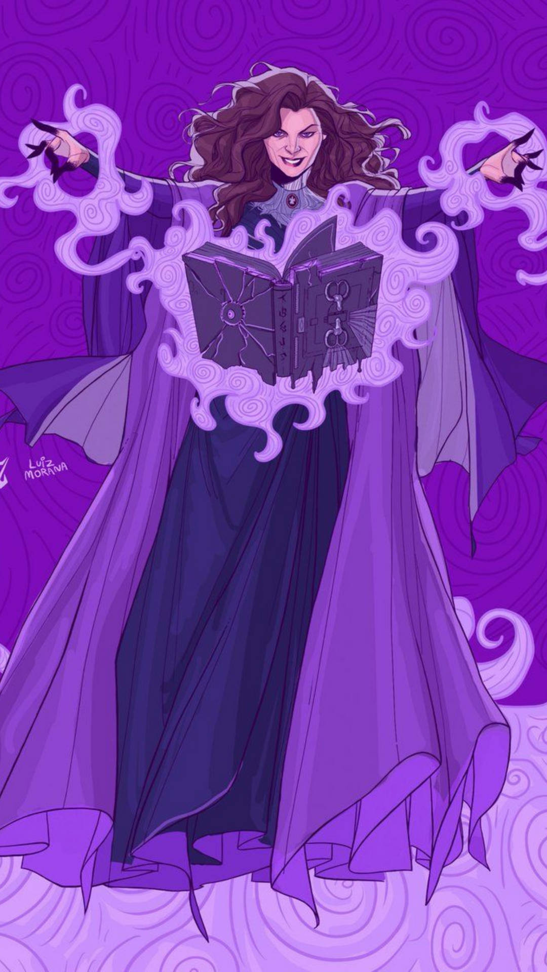 Agatha Harkness Purple Enchantress Wallpaper