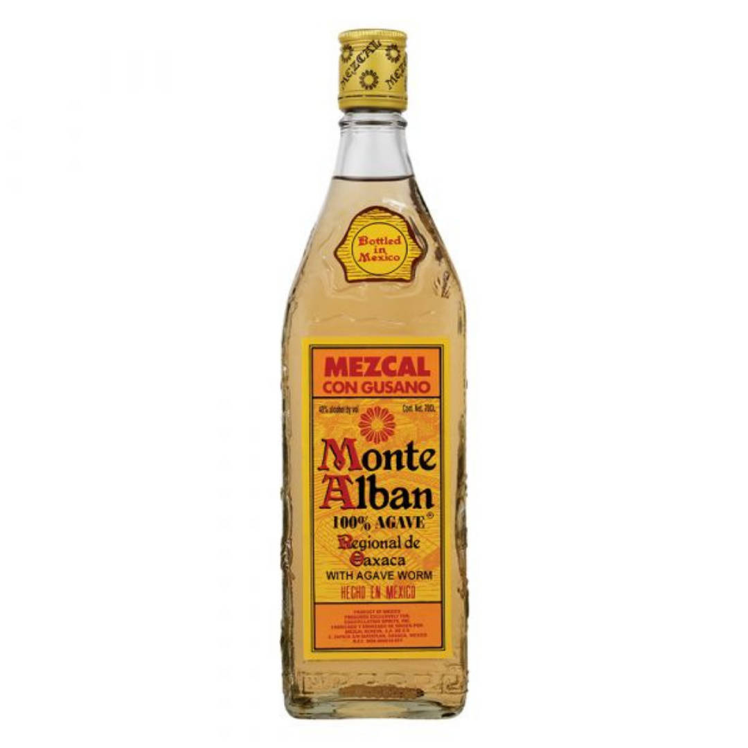 Agave Monte Alban Mezcal Tequila med ægte Agave Worms Wallpaper
