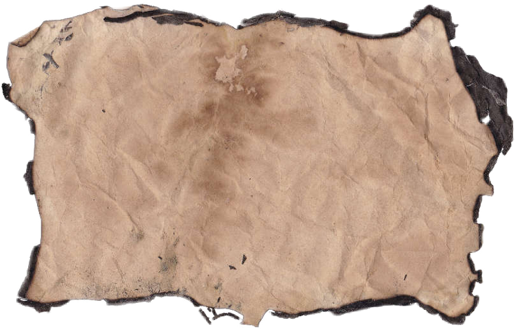 Aged Burnt Paper Texture PNG