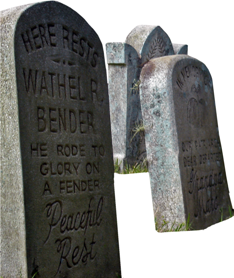 Aged Gravestones Epitaphs PNG