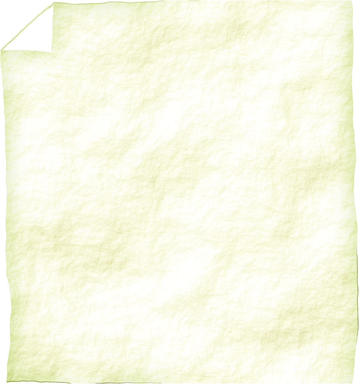 Aged Yellow Note Paper Texture PNG