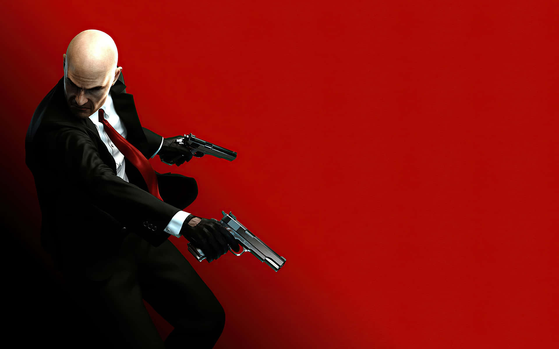 Agent 47 Dual Wielding A Pistol Hitman 3 Background