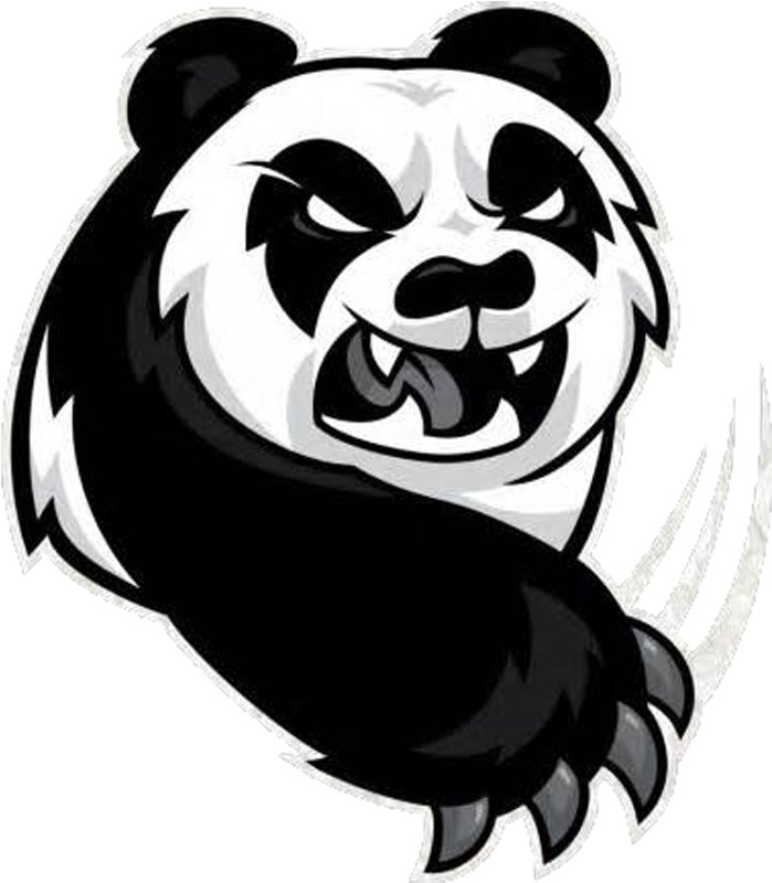 Aggressive Panda Mascot Logo PNG