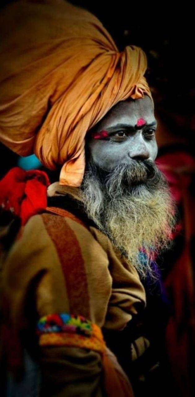 Aghori In Traditional Clothes Wallpaper
