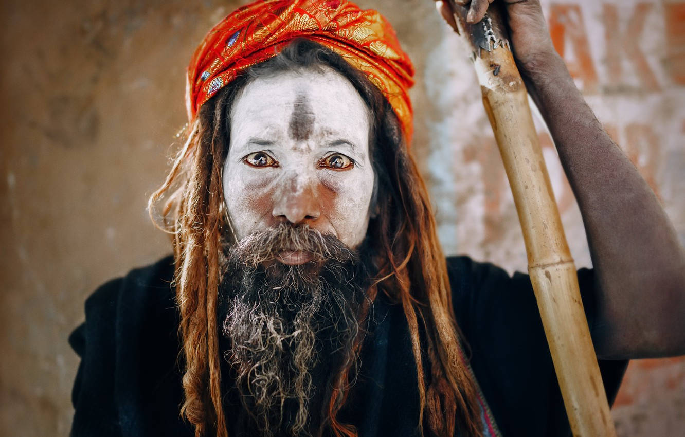 Aghori With Face Ash Wallpaper