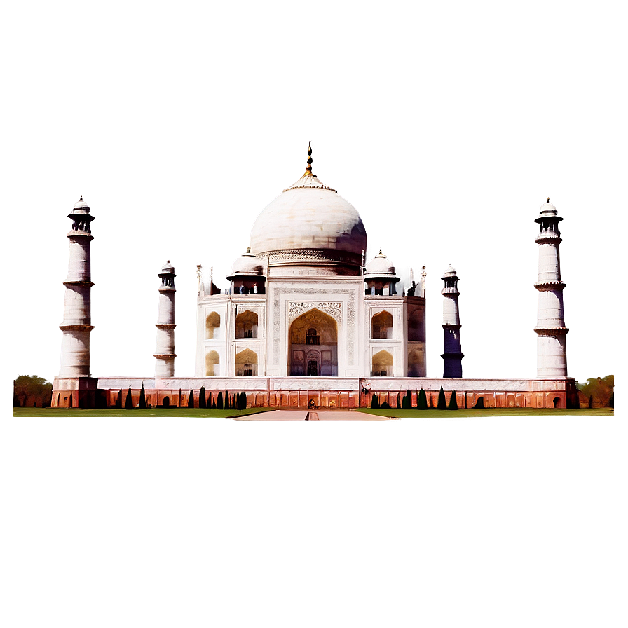Agra's Taj Mahal Landscape Png Deo57 PNG
