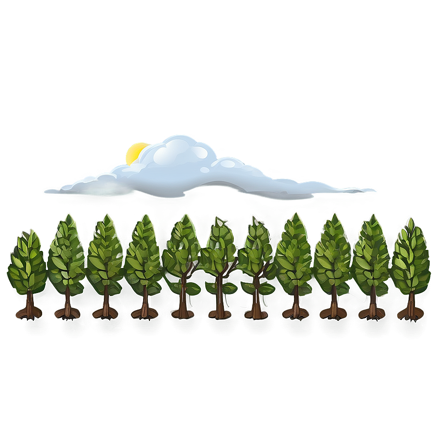 Agricultural Tree Line Png 42 PNG