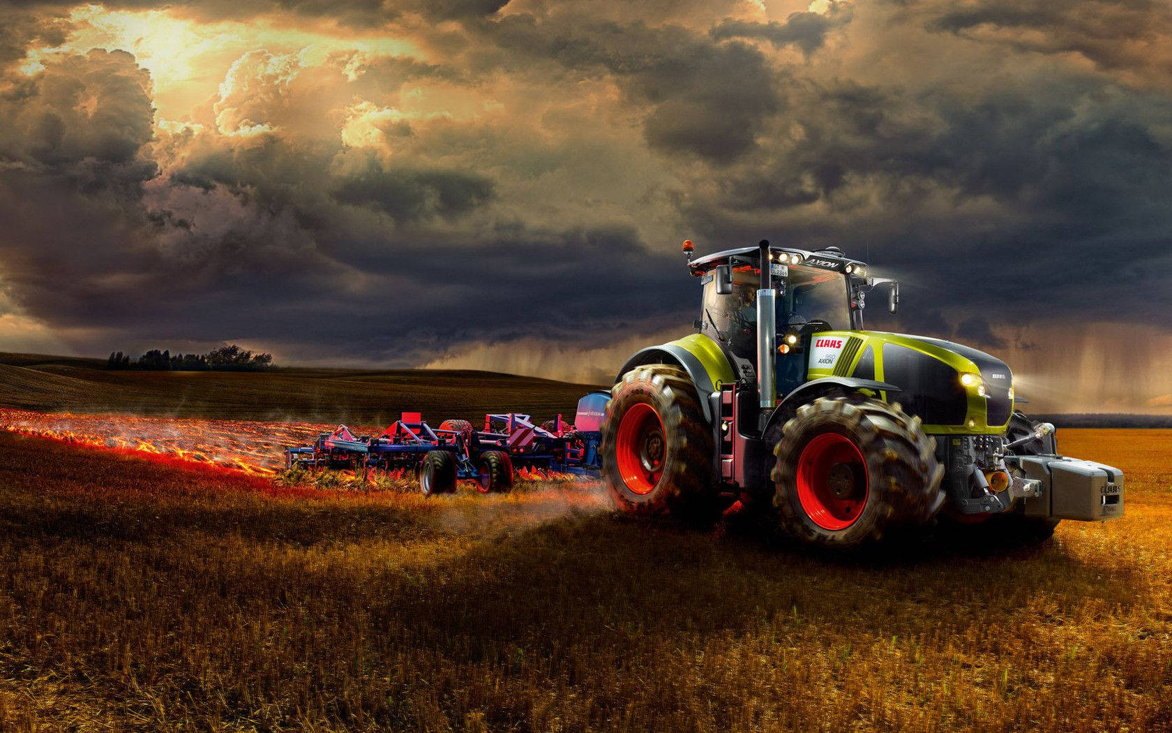Agriculture Farming Tractor Wallpaper