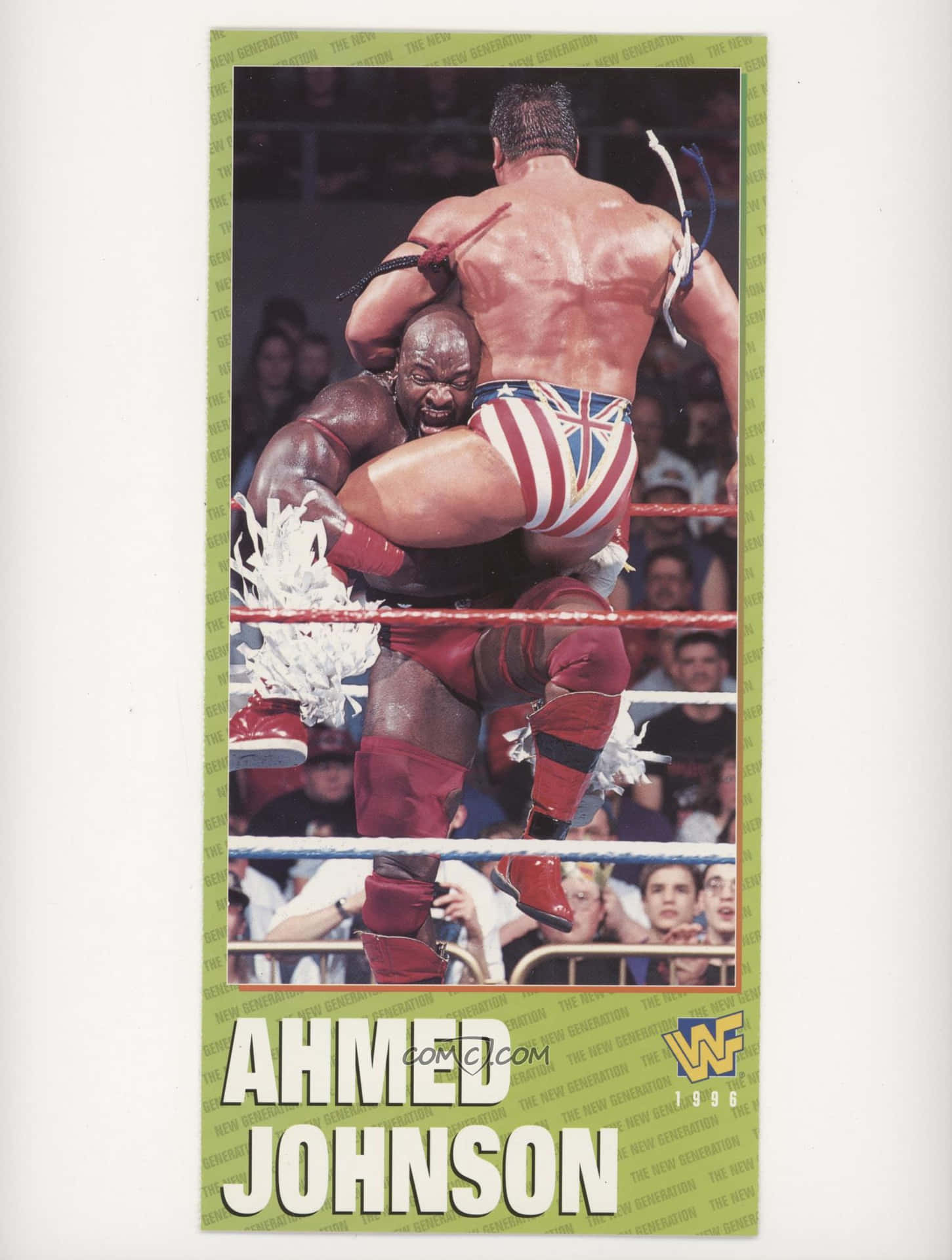 Ahmed Johnson Fighting Lex Luger Poster Wallpaper